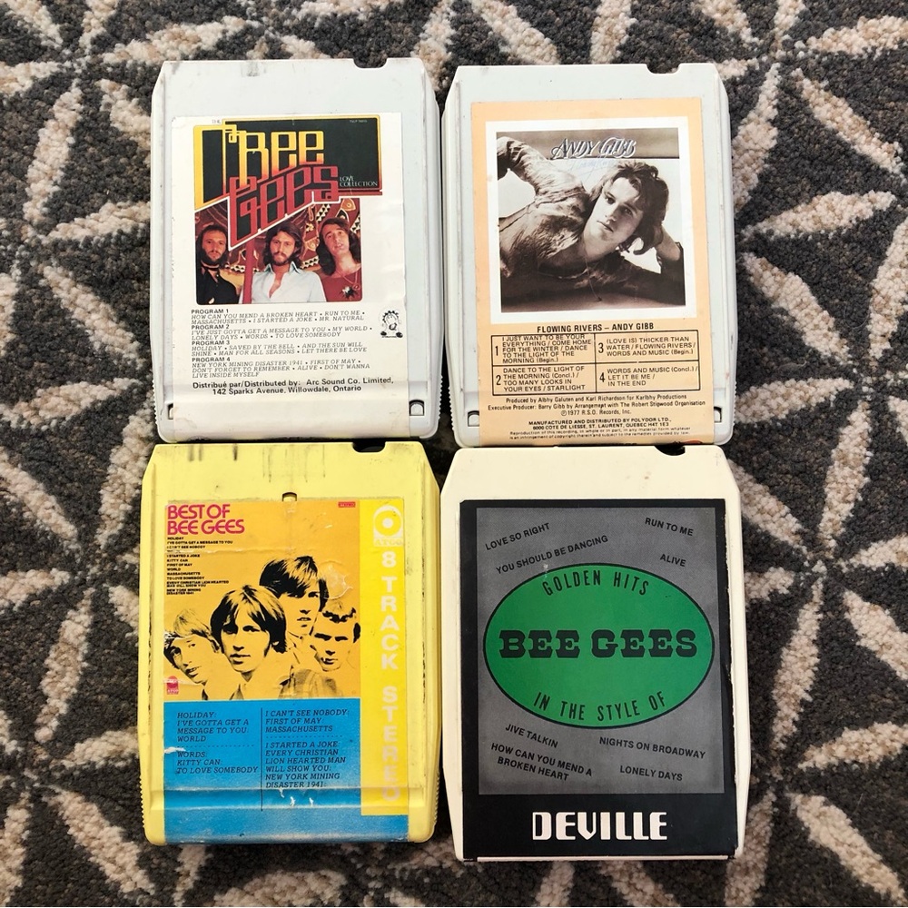 60/70's Bee Gees 8-Track Collection - 4 tapes - Bee Gees Compilation 8 Tracks